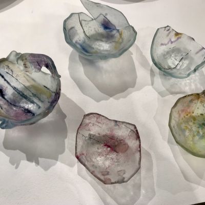 Ulla Hultberg, skålar glasfusing